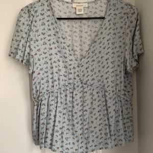 Cottagecore floral blouse
